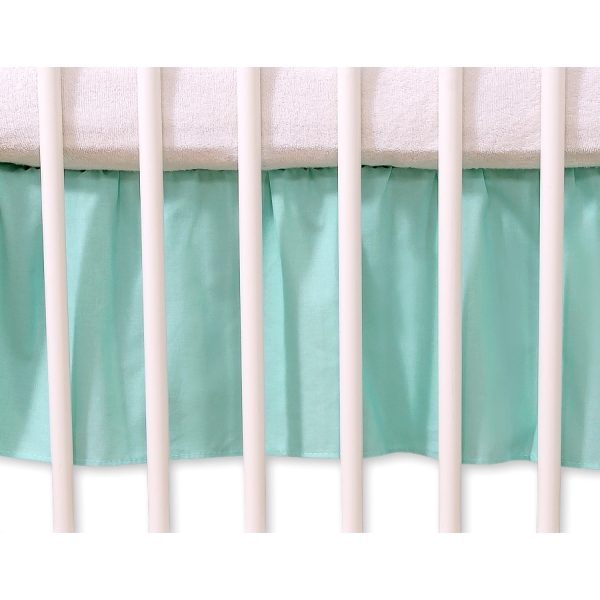 Balza per Lettino 70x140cm Menta Pois Bianchi Cuori