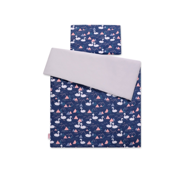Biancheria Lettino 100x135cm Blu Scuro Cigni