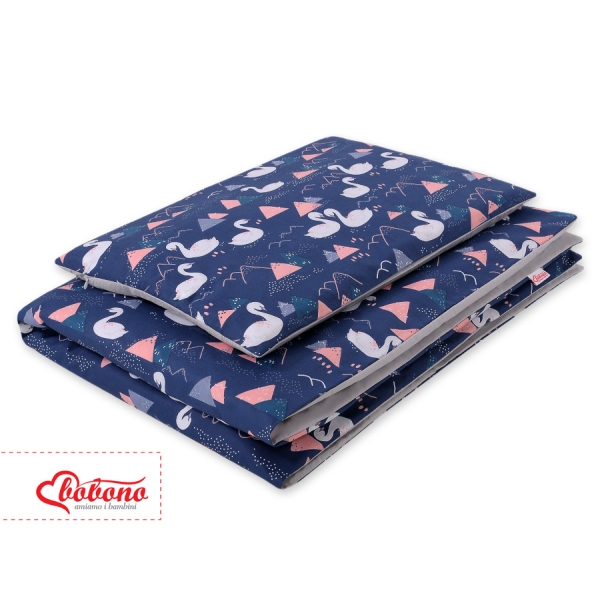 Biancheria Lettino 100x135cm Blu Scuro Cigni