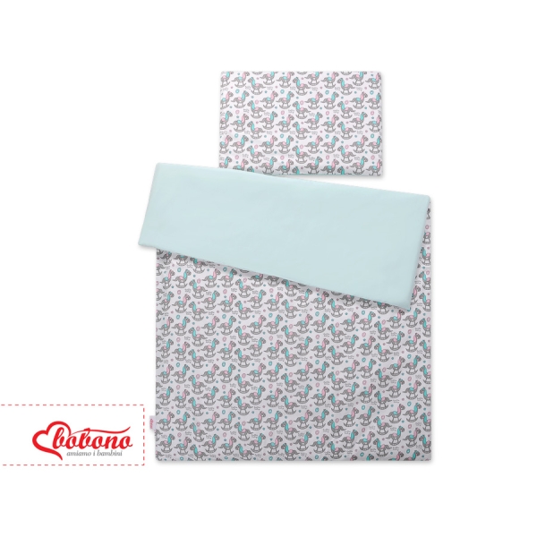 Biancheria Lettino 100x135cm Cavalli a Dondolo