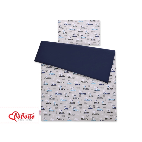Biancheria Lettino 2 parti - 100x135cm - Mini Grigio Conigli
