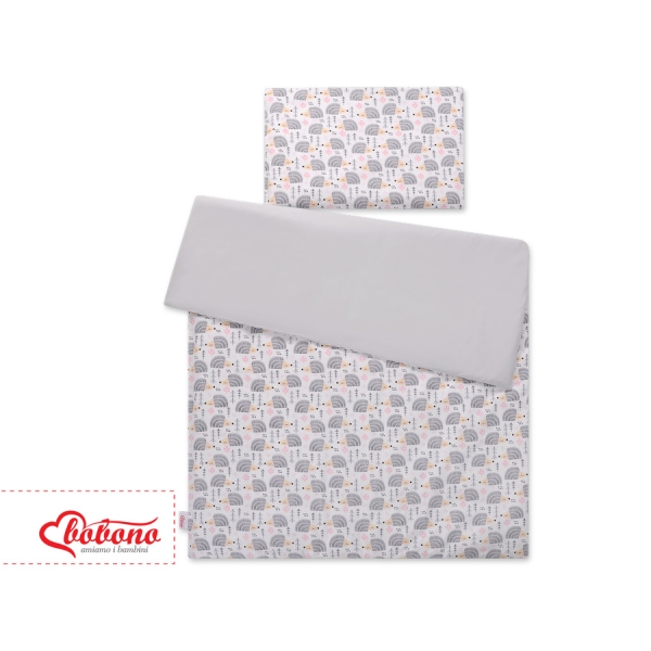 Biancheria Lettino 2 parti - 100x135cm - Mini Grigio Riccio