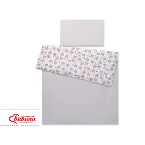Biancheria Lettino 2 parti - 100x135cm - Mini Grigio Riccio