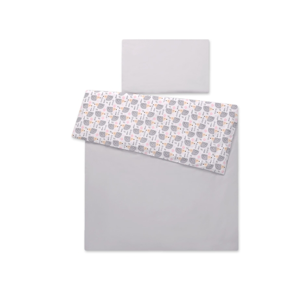 Biancheria Lettino 2 parti - 100x135cm - Mini Grigio Riccio