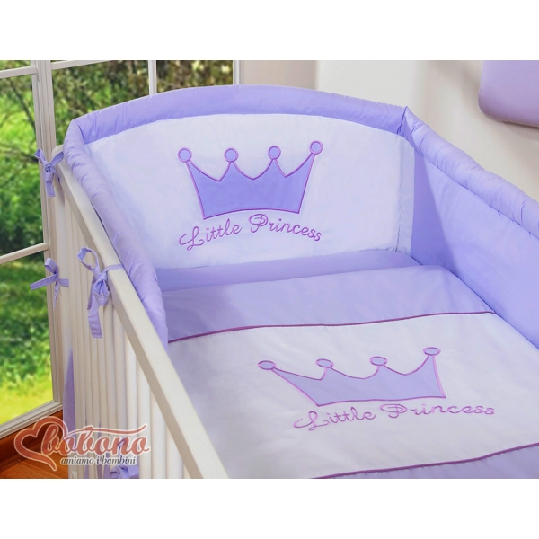 Biancheria Lettino 2 parti Lilla Little Prince/Princess