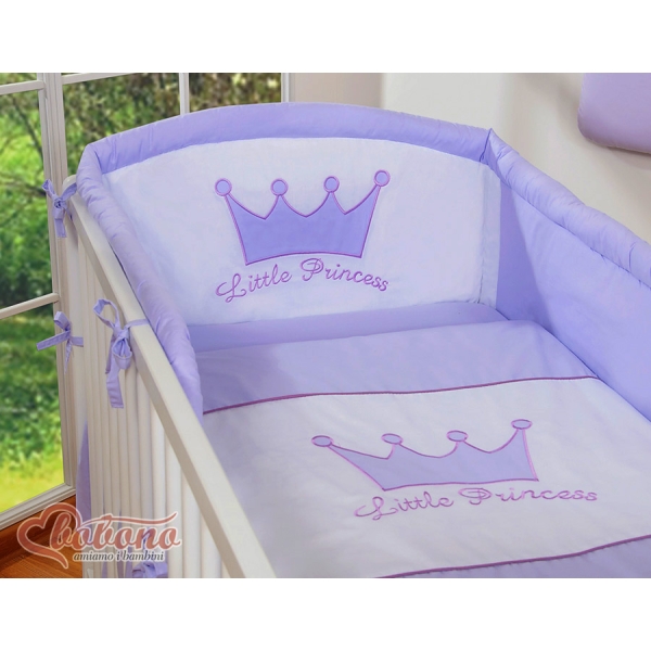Biancheria Lettino 2 parti Lilla Little Prince/Princess