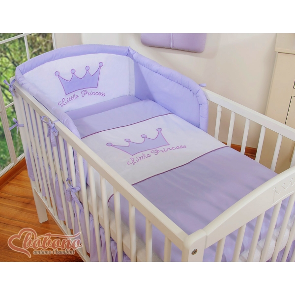 Biancheria Lettino 2 parti Lilla Little Prince/Princess