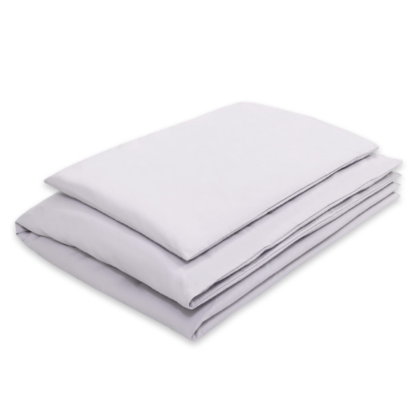Biancheria Letto Neonato 2 parti Grigio Cuori
