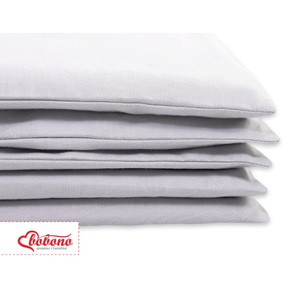 Biancheria Letto Neonato 2 parti Grigio Cuori