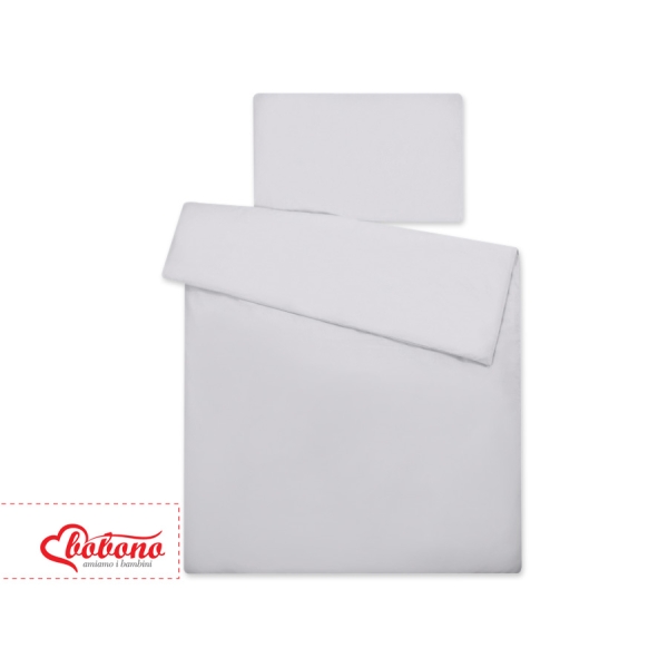 Biancheria Letto Neonato 2 parti Grigio Cuori