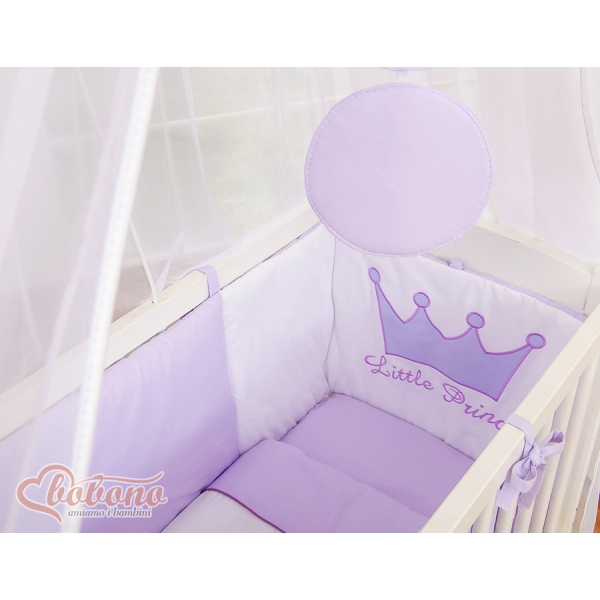 Biancheria per Culla Fianco Letto 6 parti Lilla Little Prince/Princess