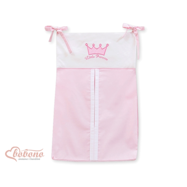 Borsa Portaoggetti Pannolini per Lettino Rosa Little Prince/Princess