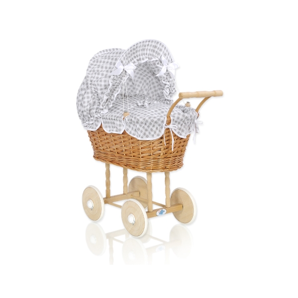 Carrozzina in Rattan per le Bambole