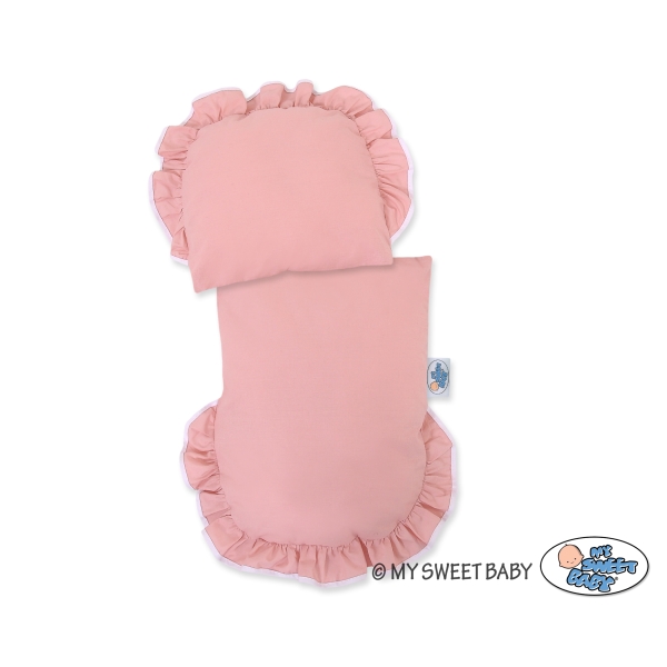 Carrozzina in Vimini Vintage Bambole Rosa Scuro