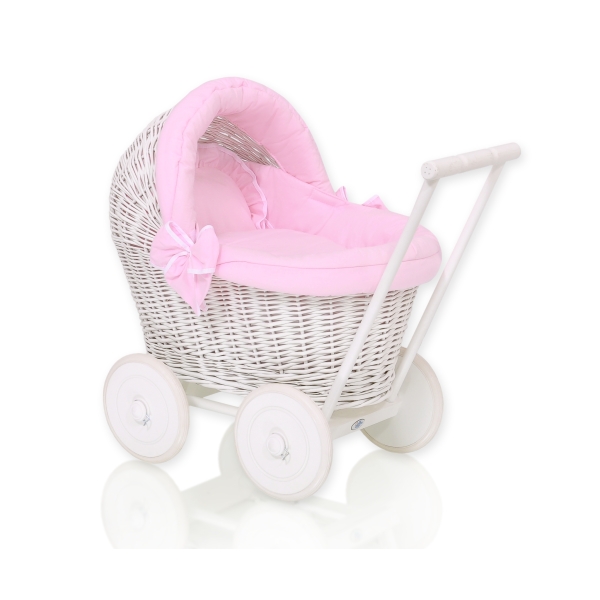 Carrozzina Vimini Bambole Rosa