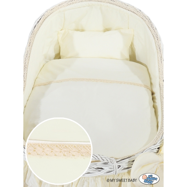 Cesta con Cappottina di Vimini Creme Carine