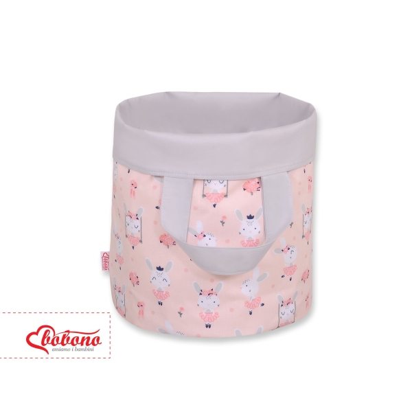 Cestino per i Giochi Doppia Faccia L Rosa Grigio Ballerine