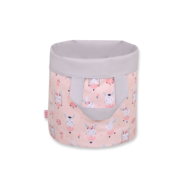 Cesto per i Giochi Double-Face M Rosa Grigio Ballerine