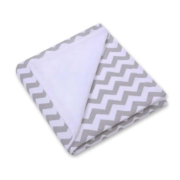 Coperta a Doppia Faccia per Seggiolino Auto Grigio Chevron