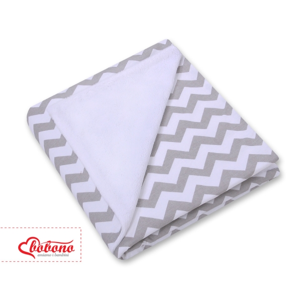 Coperta a Doppia Faccia per Seggiolino Auto Grigio Chevron