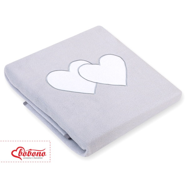 Coperta per Neonati Grigio Cuori
