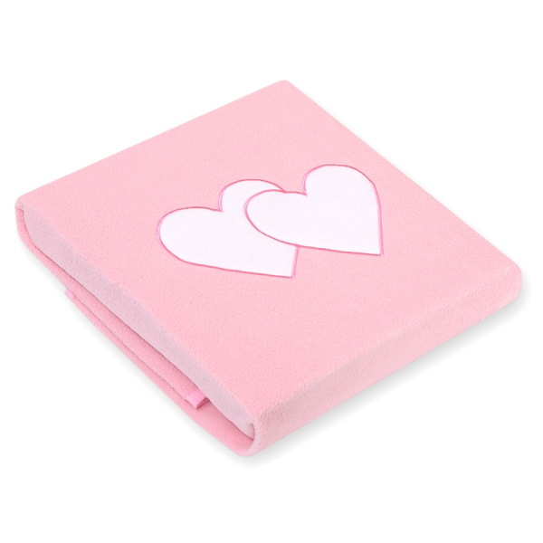 Coperta per Neonati Rosa Cuori