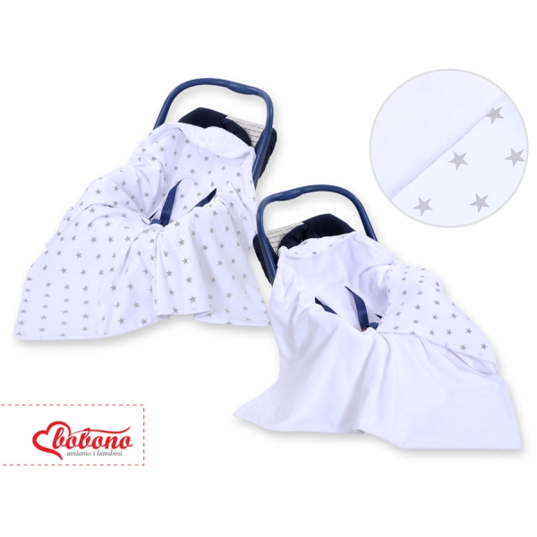 Coperta per Seggiolino Auto Bifacciale Bianca