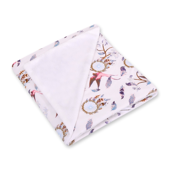 Coperta per Seggiolino Auto Bifacciale Rosa Rondini