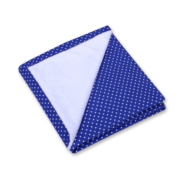 Coperta per Seggiolino Auto per Bambini Blu Scuro Pois Bianchi