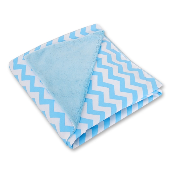 Copertina a Doppia Faccia per Seggiolino Auto Blu Chevron