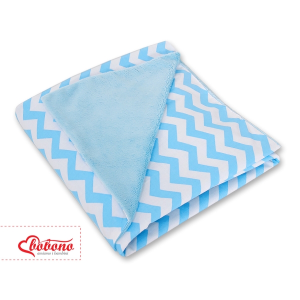 Copertina a Doppia Faccia per Seggiolino Auto Blu Chevron