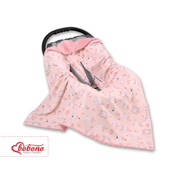 Copertina a Doppia Faccia per Seggiolino Auto Rosa Ballerine Rosa Cipria