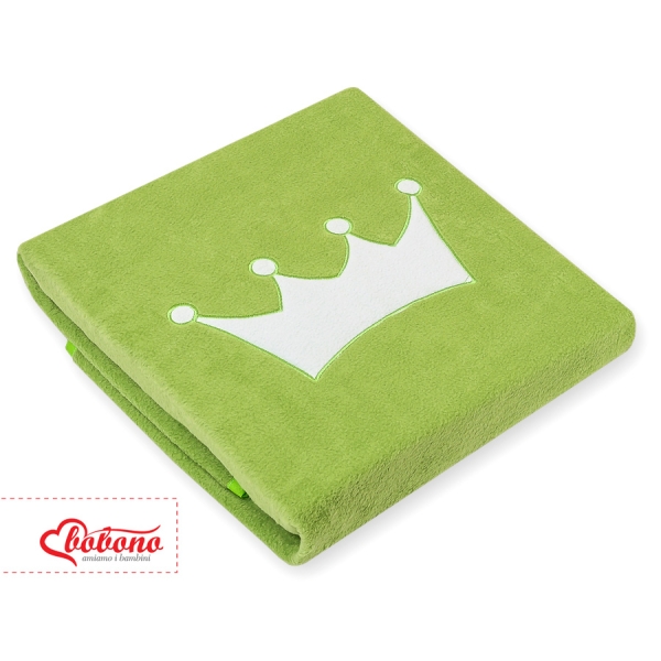 Copertina in Pile per Neonati Verde Little Prince/Princess