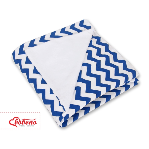 Copertina per Seggiolino Auto Bifacciale Blu Scuro Chevron