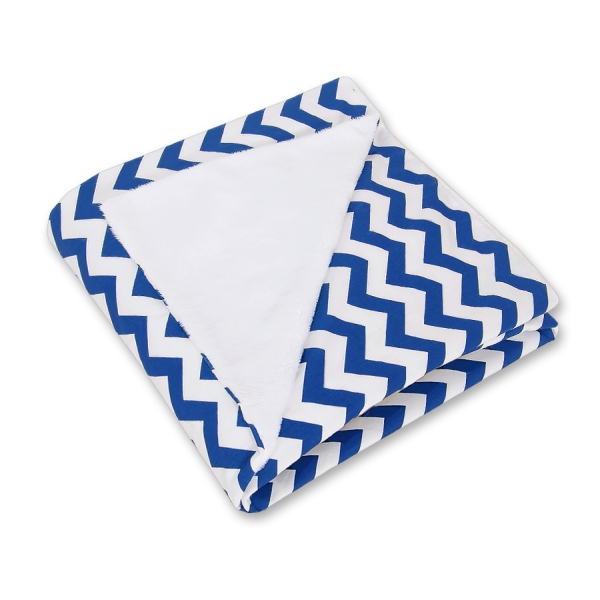 Copertina per Seggiolino Auto Bifacciale Blu Scuro Chevron