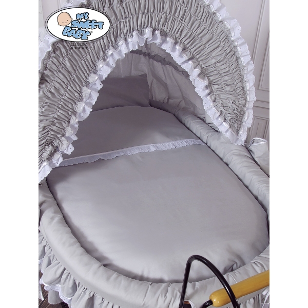 Culla Completa Neonato Vintage Retrò Grigio Vittoria
