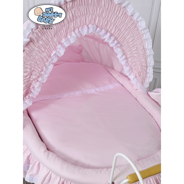 Culla Completa Neonato Vintage Retrò Rosa Vittoria