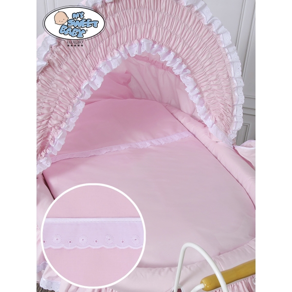 Culla Completa Neonato Vintage Retrò Rosa Vittoria