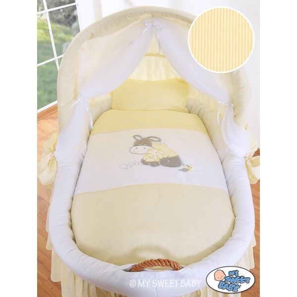 Culla con Cappotta Ruote Grandi Creme Luca