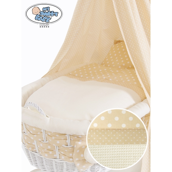 Culla di Vimini Drappeggio Isabella