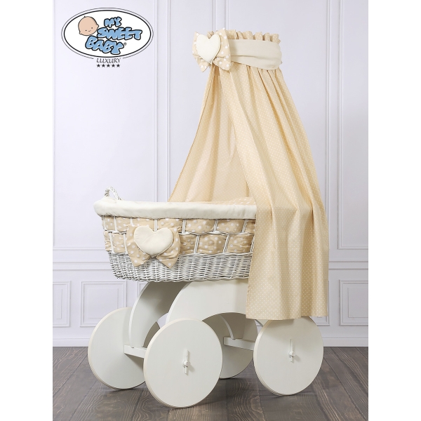 Culla di Vimini Drappeggio Isabella