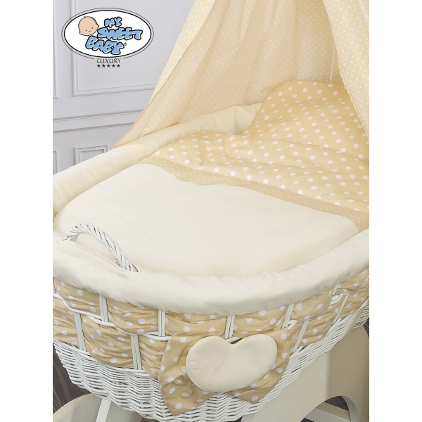 Culla di Vimini Drappeggio Isabella