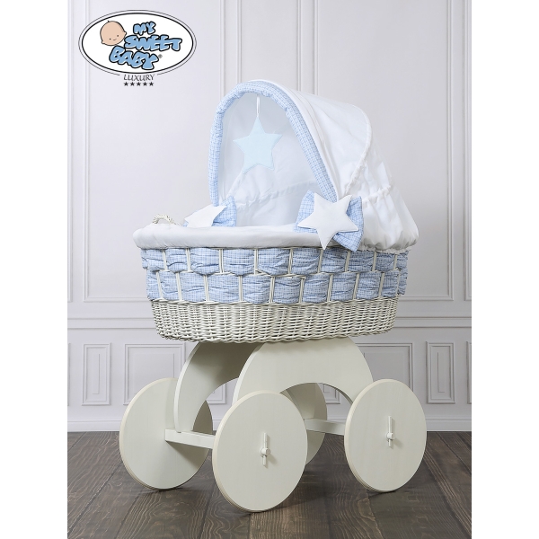 Culla in Rattan con Ruote Isabella