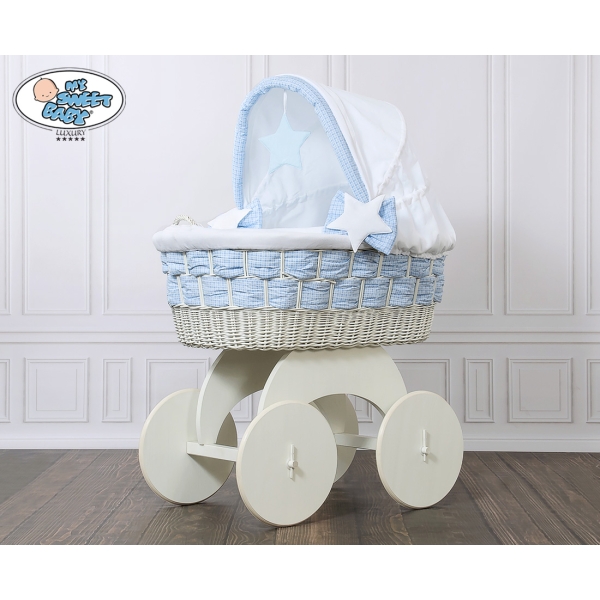 Culla in Rattan con Ruote Isabella