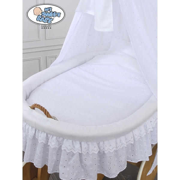 Culla in Vimini con Baldacchino Carlotta