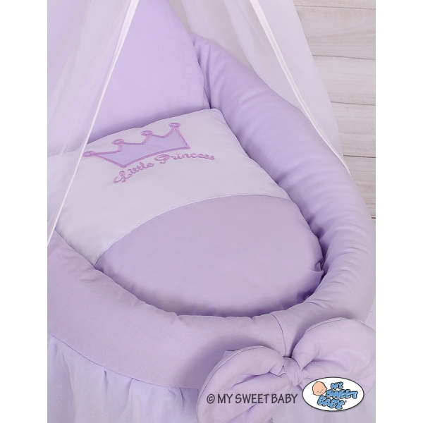 Culla in Vimini con Drappo per le Bambole Lilla Little Prince/Princess