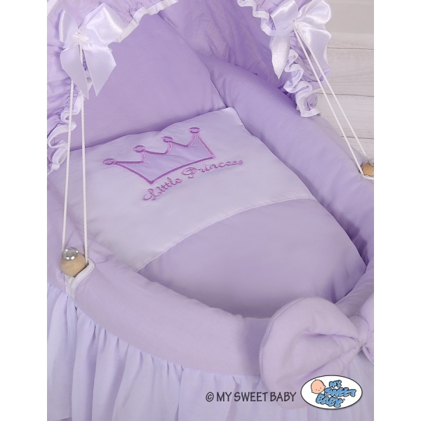 Culla per Bambole con Cappotta Lilla Little Prince/Princess