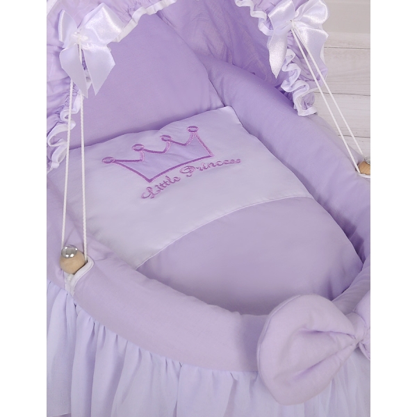 Culla per Bambole con Cappotta Lilla Little Prince/Princess