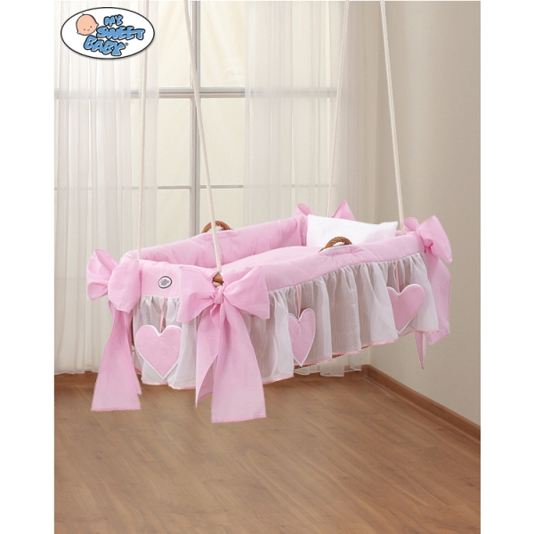 Culla Sospeso Neonato Cuori Rosa Amelia per Ragazze