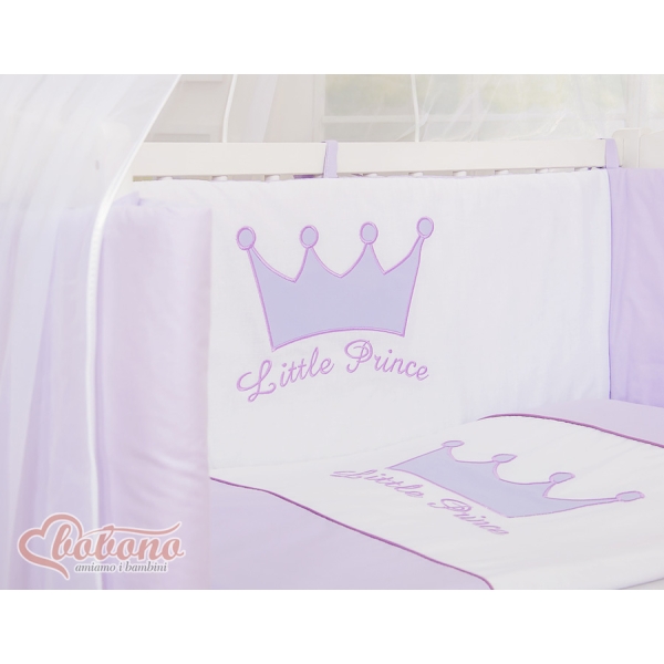 Culle Fianco Letto per Neonati con Zanzariera Lilla Little Prince/Princess